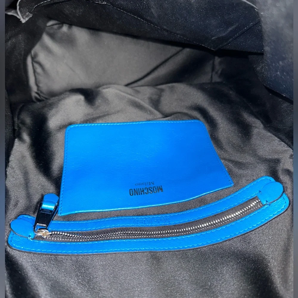 Authentic Moschino Blue Graphic 